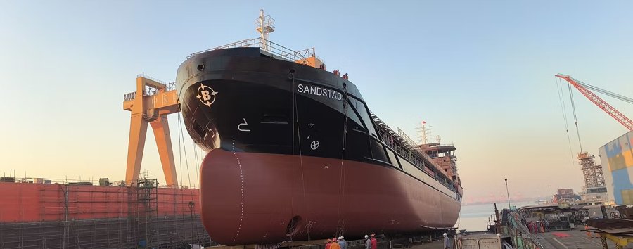 News: New Vessel on Maiden Voyage Through Irish Sea - mv SANDSTAD