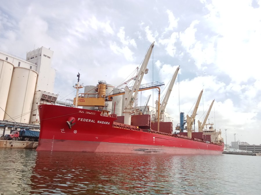 Currently transiting North Channel - Fednav's FEDERAL NAGARA