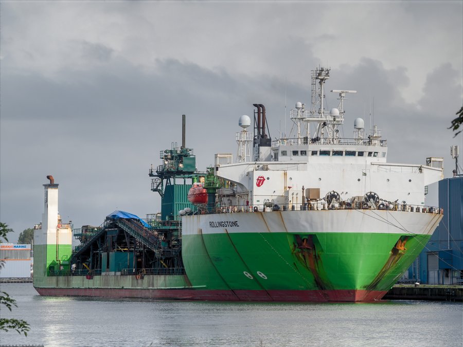East British Isles Map: Heading for Doggerbank Wind Farm: 1979-Built ROLLINGSTONE