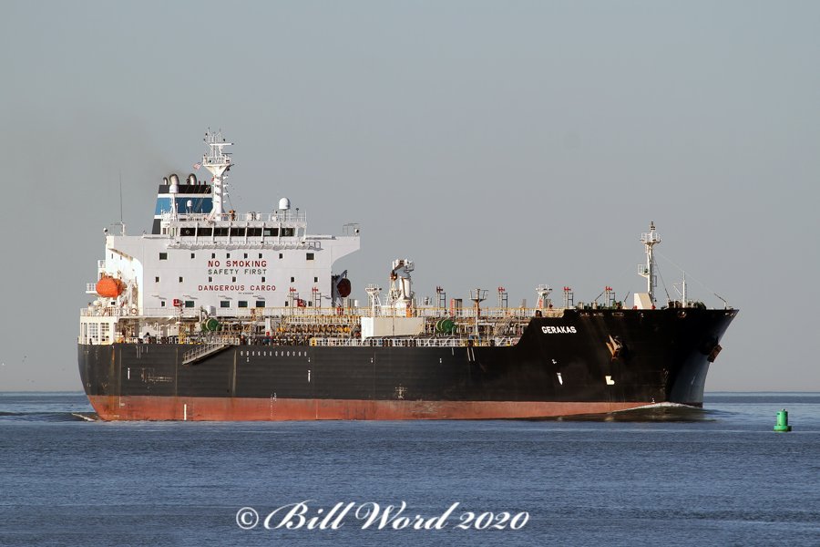 West Map: Westbound: ex AMSTERDAM for Milford Haven: GERAKAS