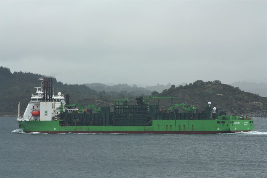 Currently off Norfolk Coast for Bacton: Cable Layer FLINTSTONE