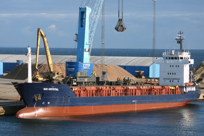 Currently off  John O' Groats for Swedish ports: RIX CRYSTAL