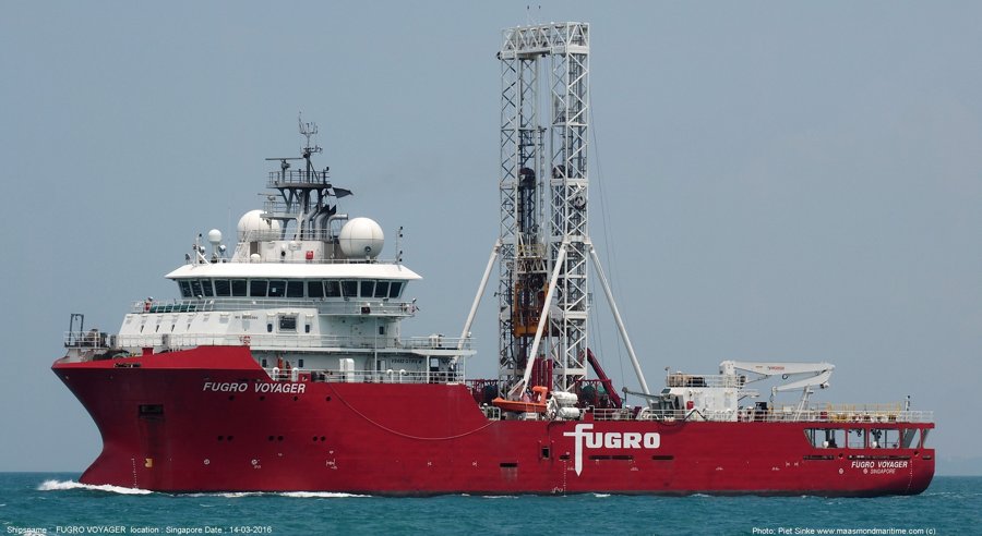 Currently in North Channel for Bangor: FUGRO VOYAGER
