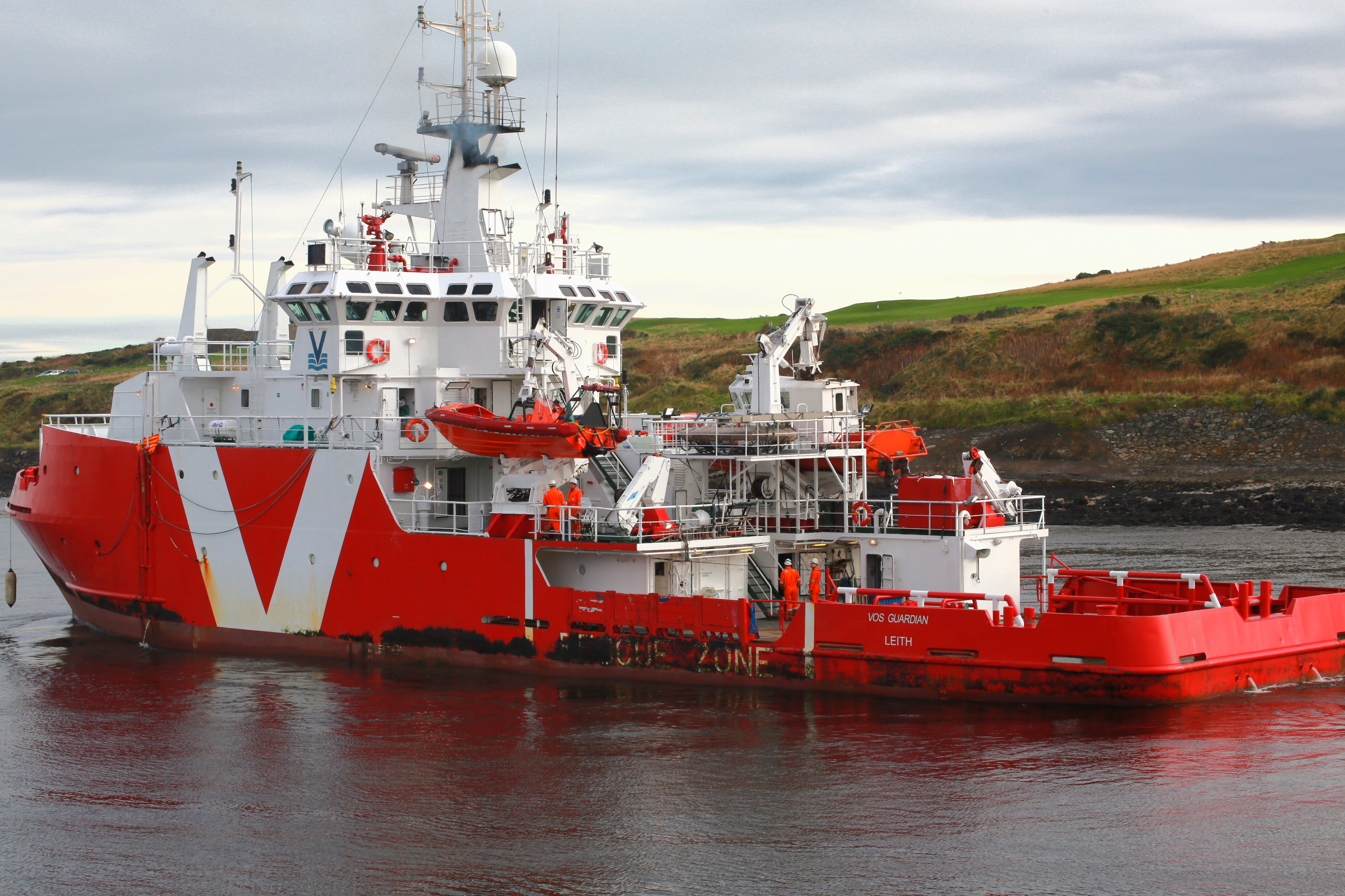Transit: VOS GUARDIAN entering Scottish East Coast at Aberdeen to Dornoch Firth Coast