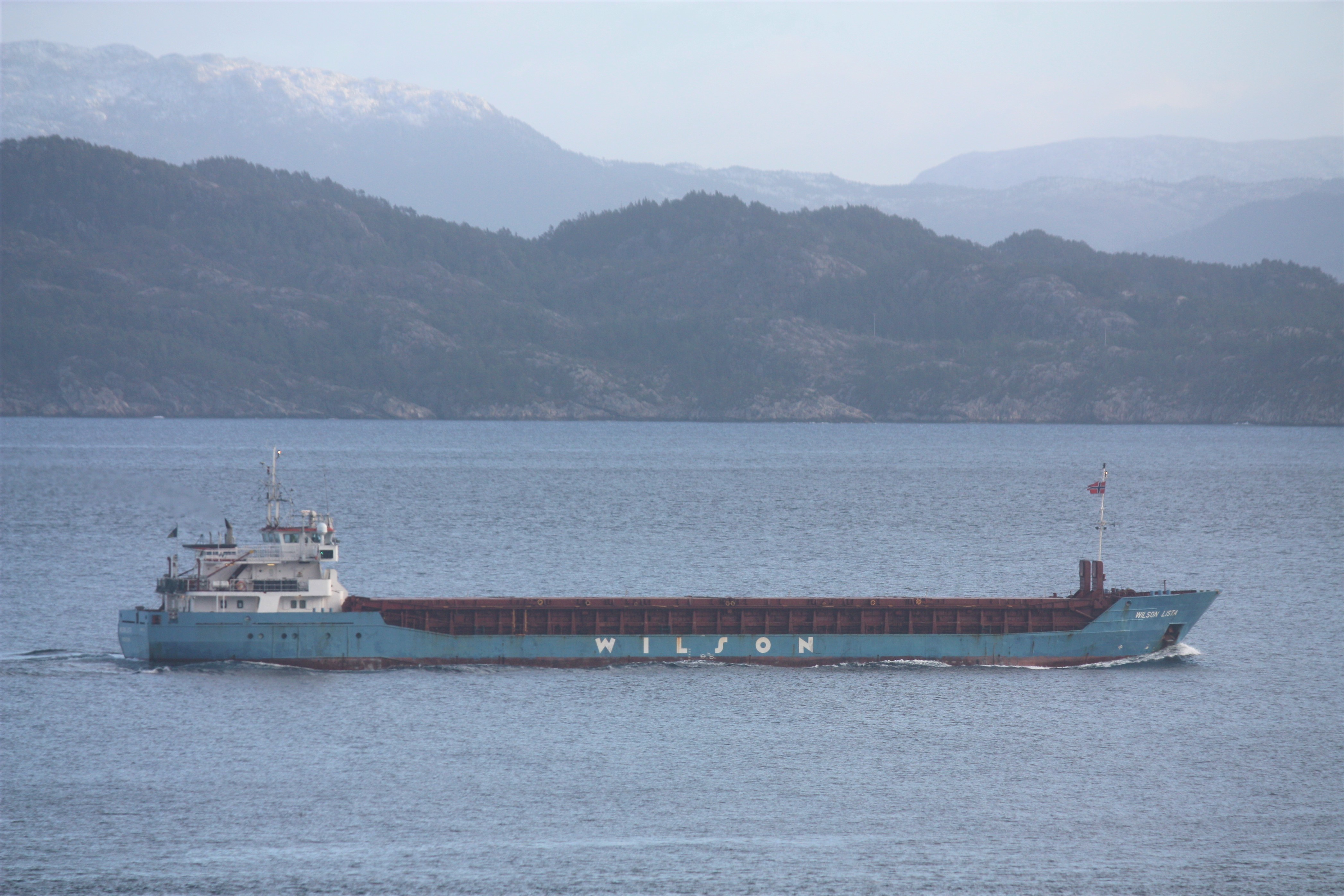 Transit: WILSON LISTA entering English South Coast at The Dover Strait