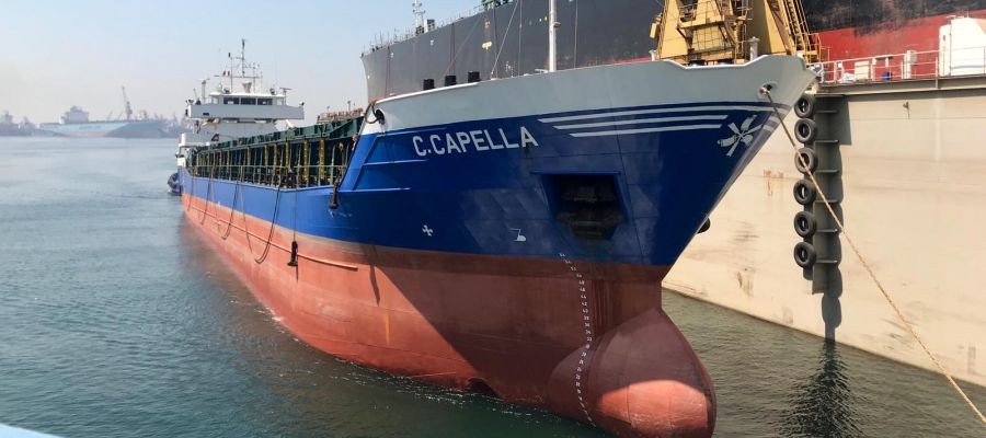 Transit: C.EPSILON            entering English South Coast at The Dover Strait