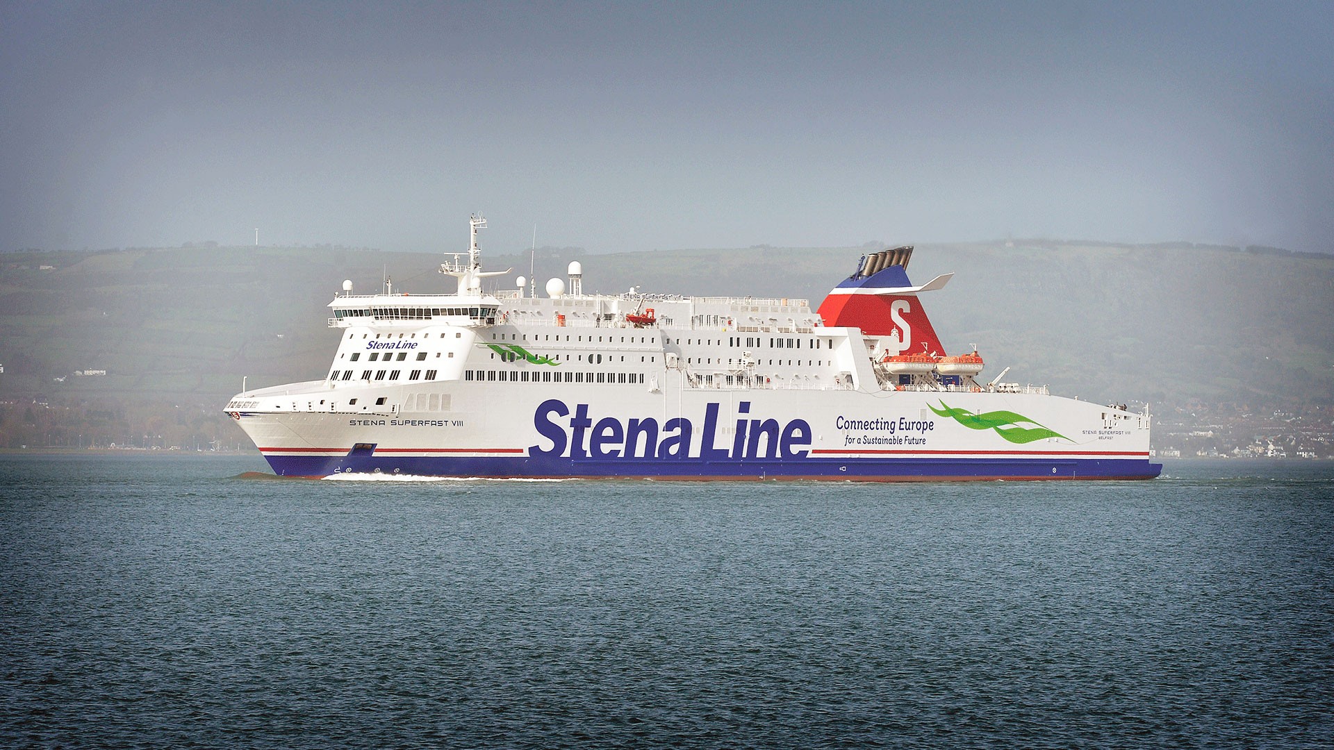  Scottish West Coast - STENA SUPERFAST VIII transiting North Channel Clyde