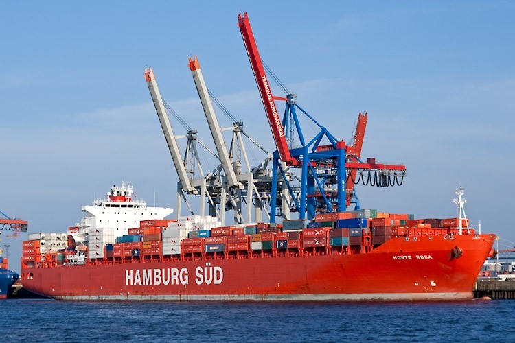 Transit: MAERSK MONTE ROSA    entering English South Coast at The Dover Strait