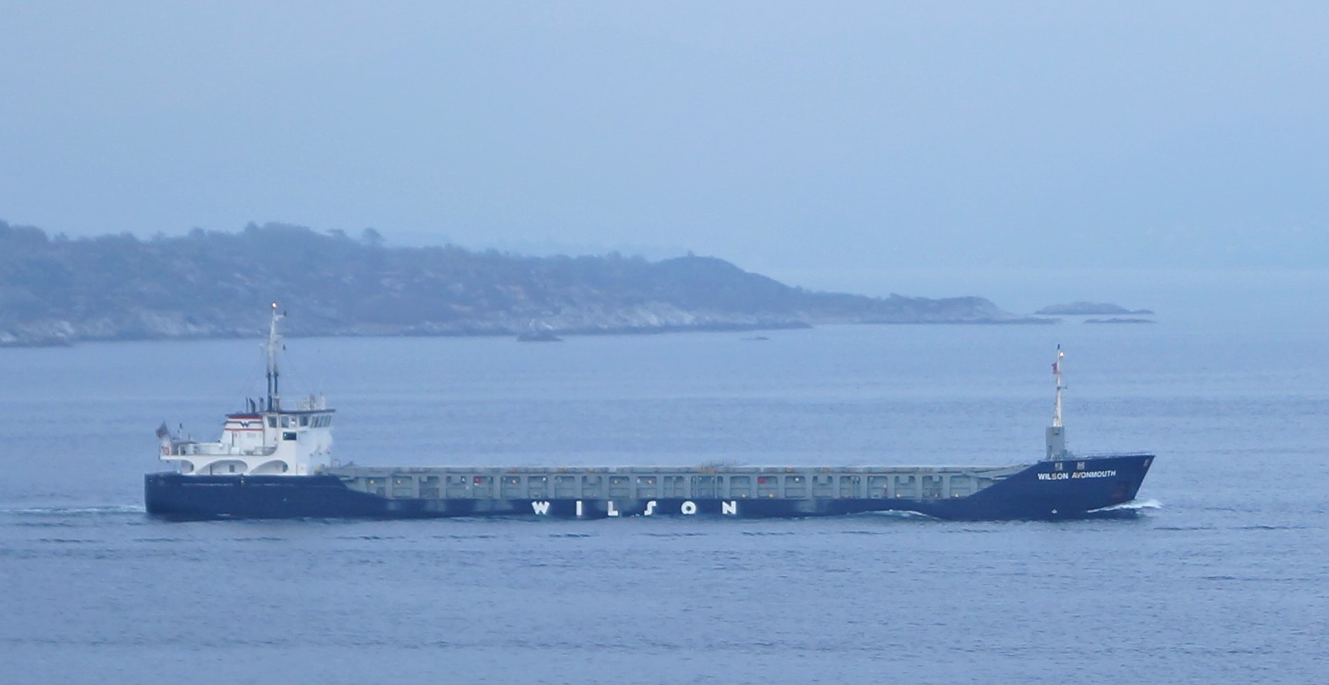 Transit: WILSON AVONMOUTH     entering English South Coast at The Dover Strait