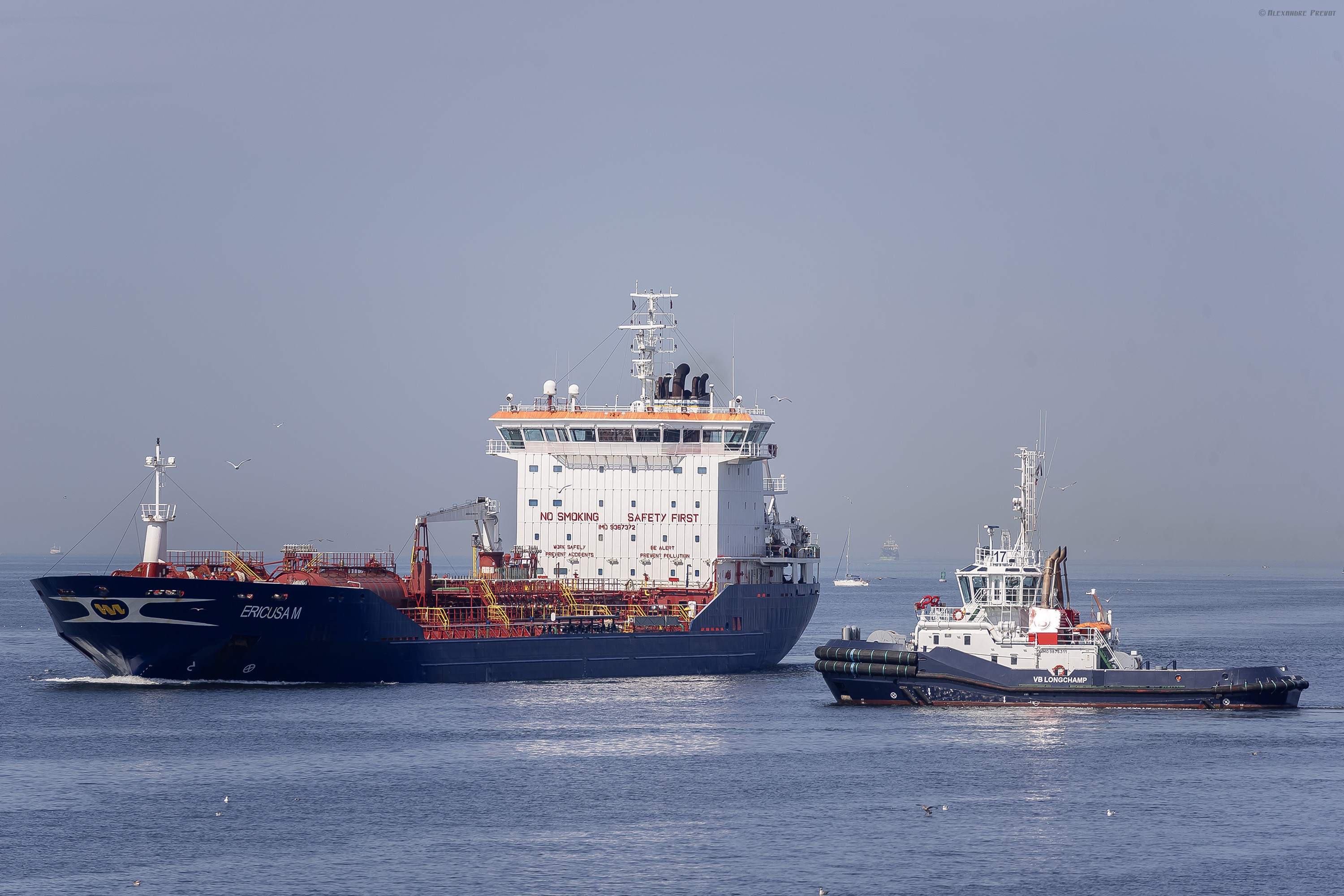 Transit: ERICUSA M            entering English South Coast at The Dover Strait