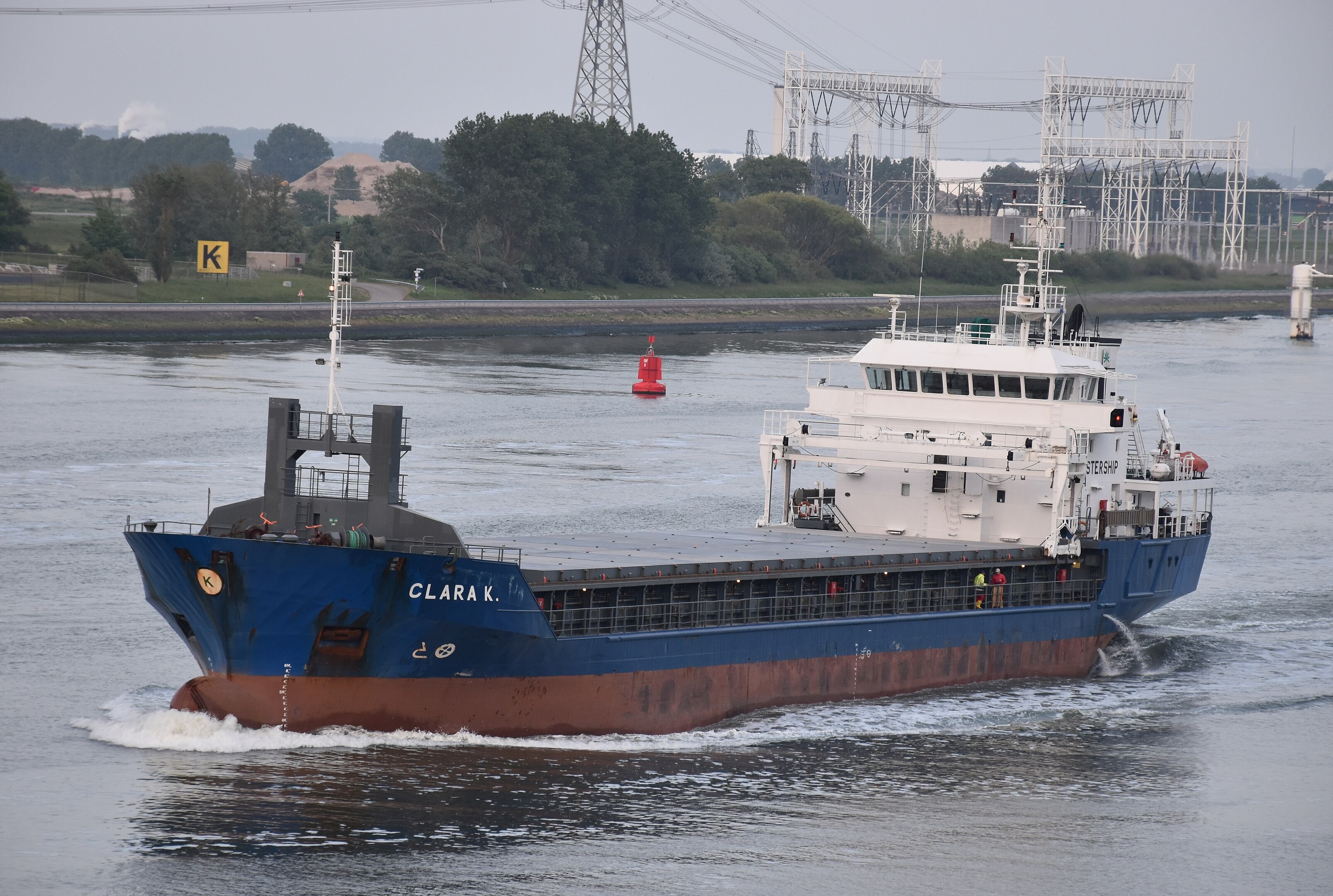 Transit: CLARA K              entering English South Coast at The Dover Strait