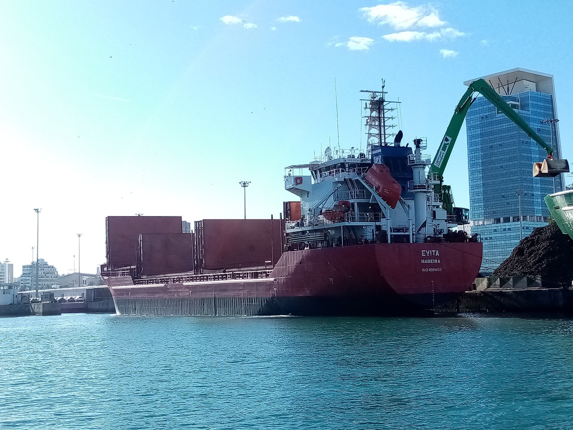 Transit: EVITA                entering English South Coast at The Dover Strait