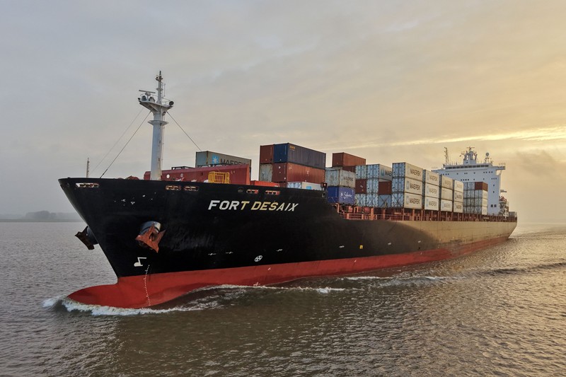 Transit: FORT DESAIX          entering English South Coast at The Dover Strait