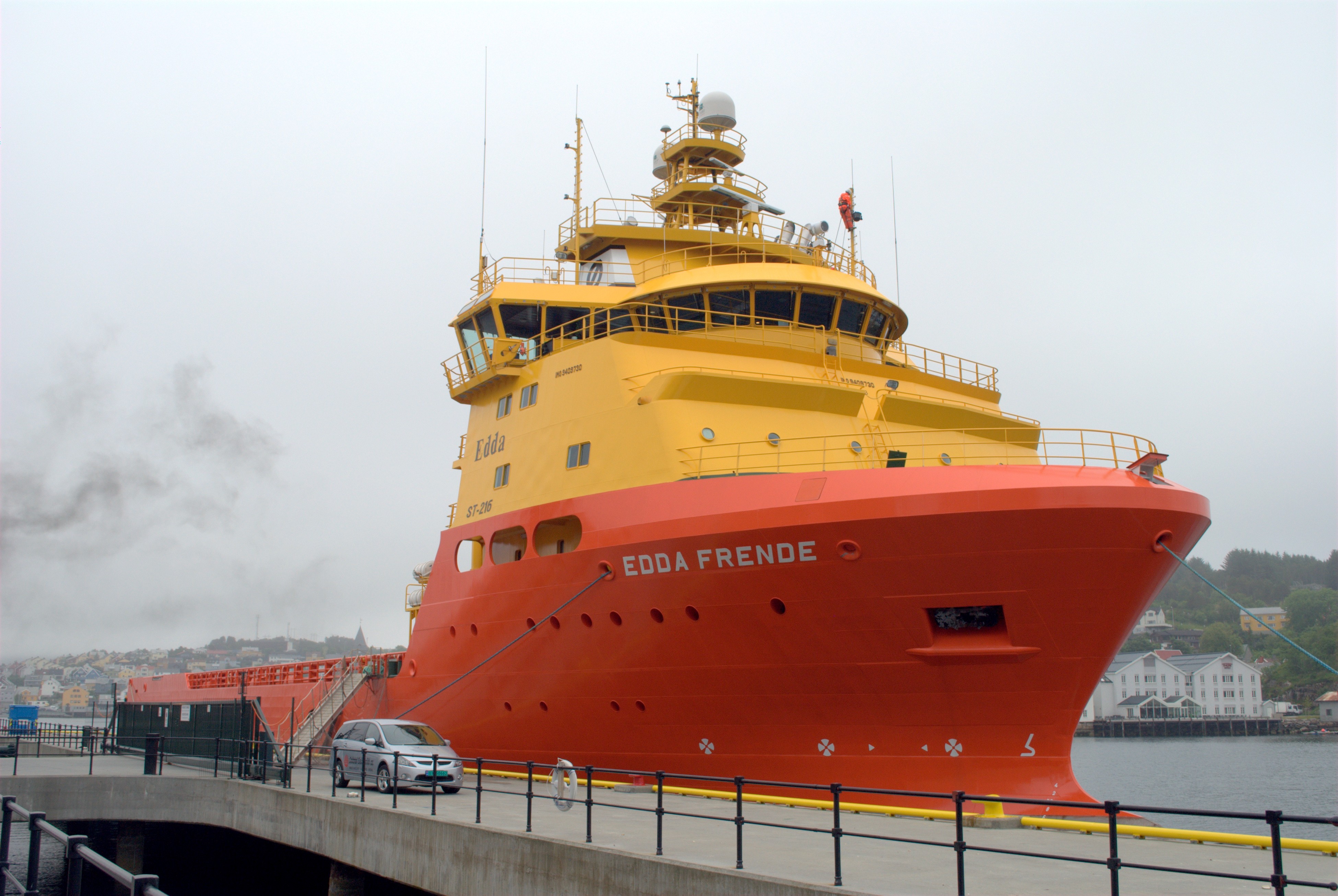 EDDA FRENDE transiting Aberdeenshire Coast on the Scottish East Coast  