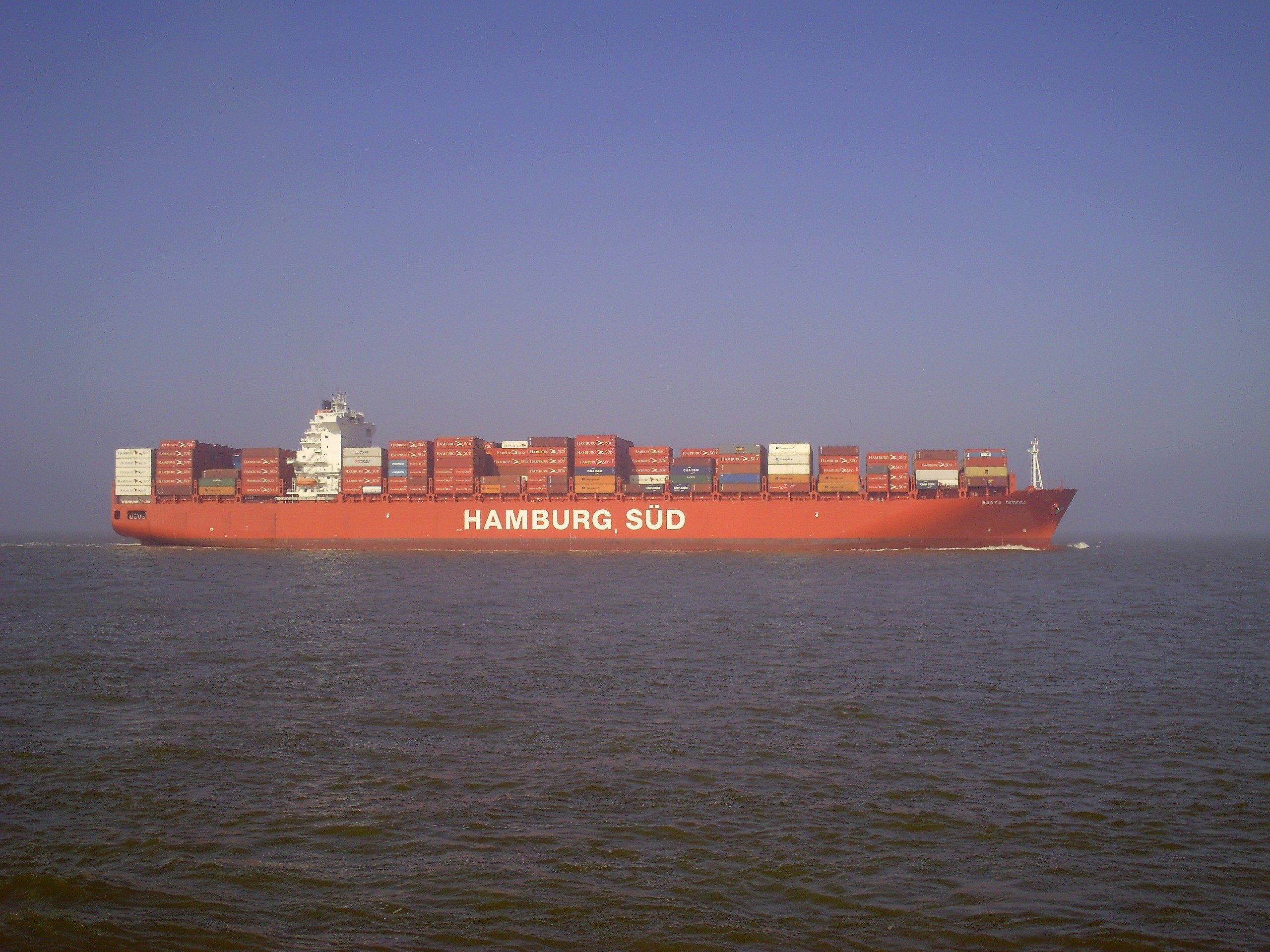 Transit: SANTA TERESA         entering English South Coast at The Dover Strait