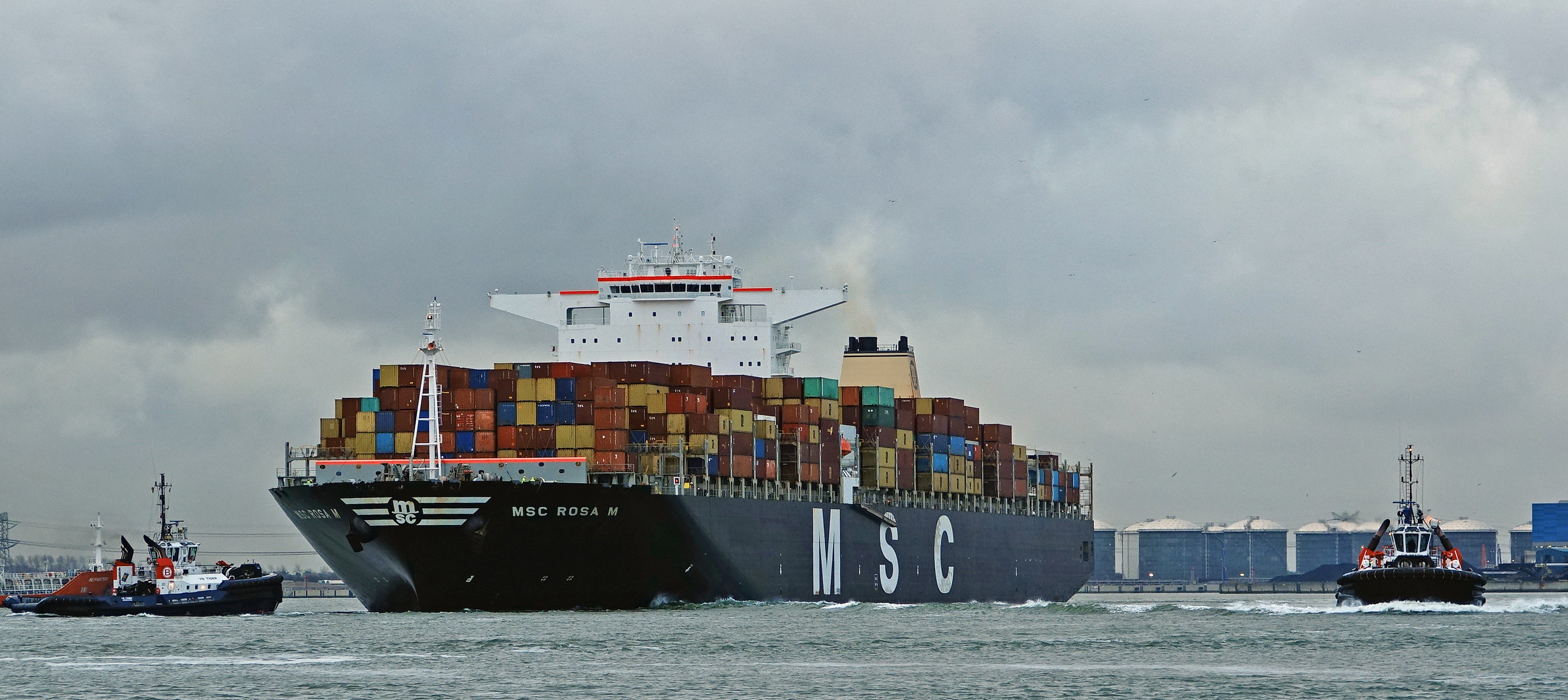 Transit: MSC ROSA M           entering English South Coast at The Dover Strait