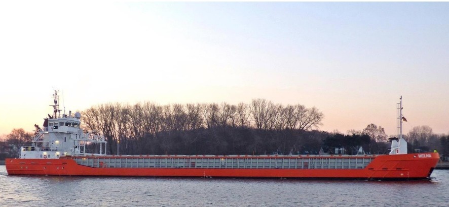 Transit: WILMA entering English South Coast at The Dover Strait