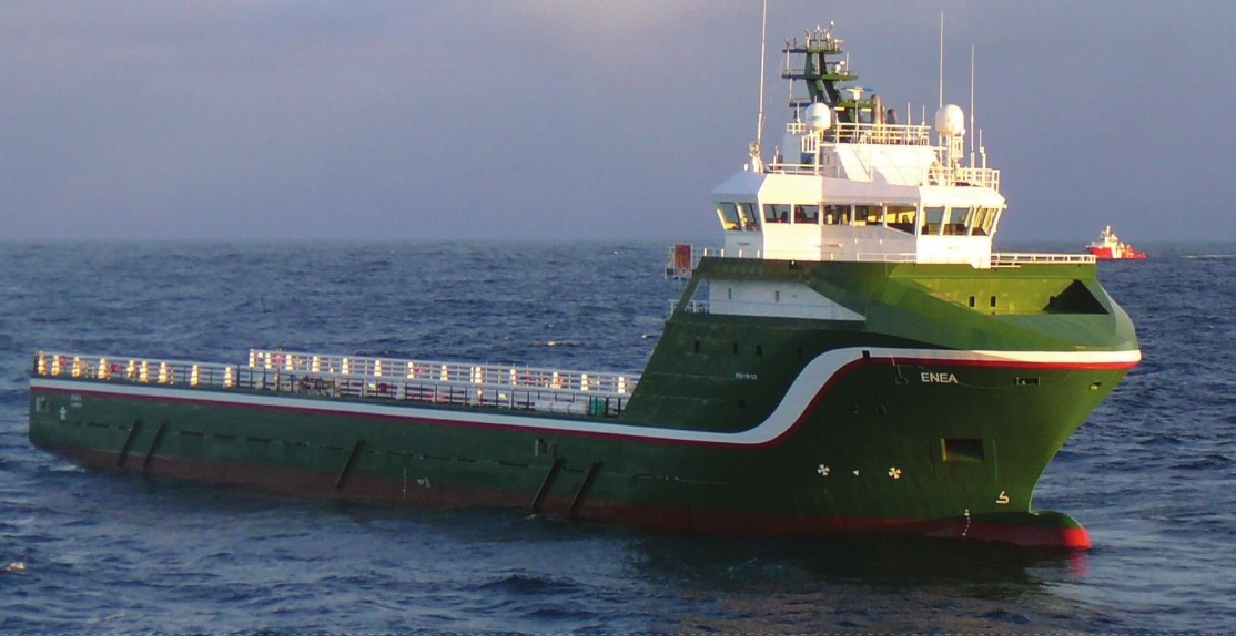 ENEA transiting Aberdeenshire Coast on the Scottish East Coast  