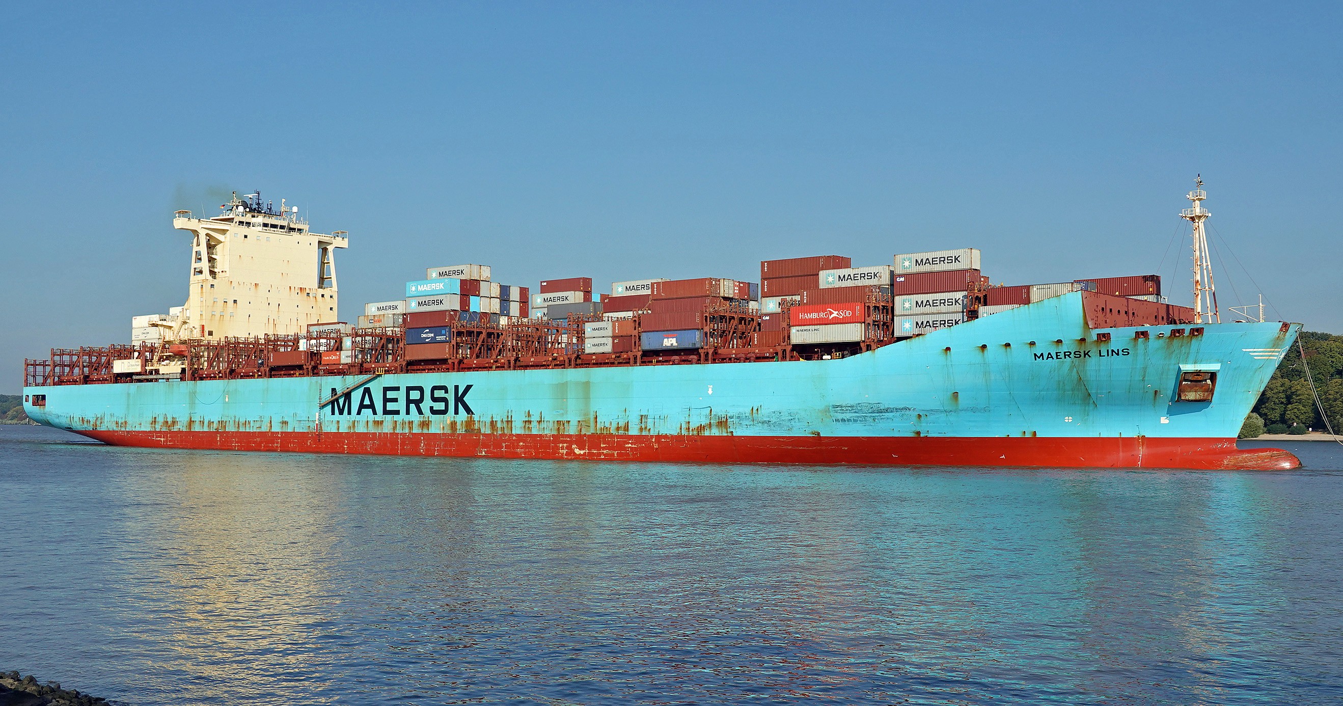 Transit: MAERSK LINS          entering English South Coast at The Dover Strait