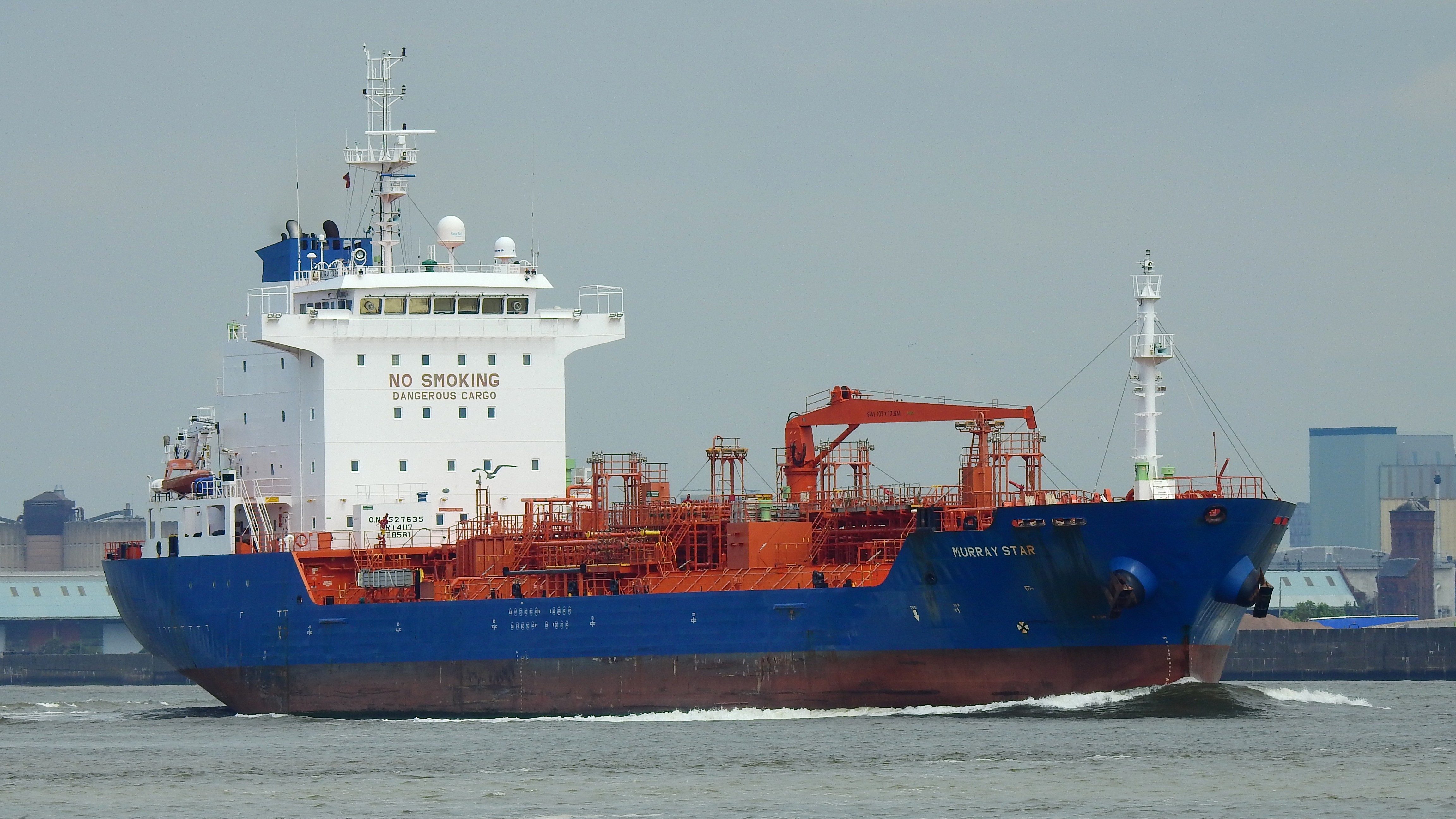 Transit: MURRAY STAR          entering English South Coast at The Dover Strait
