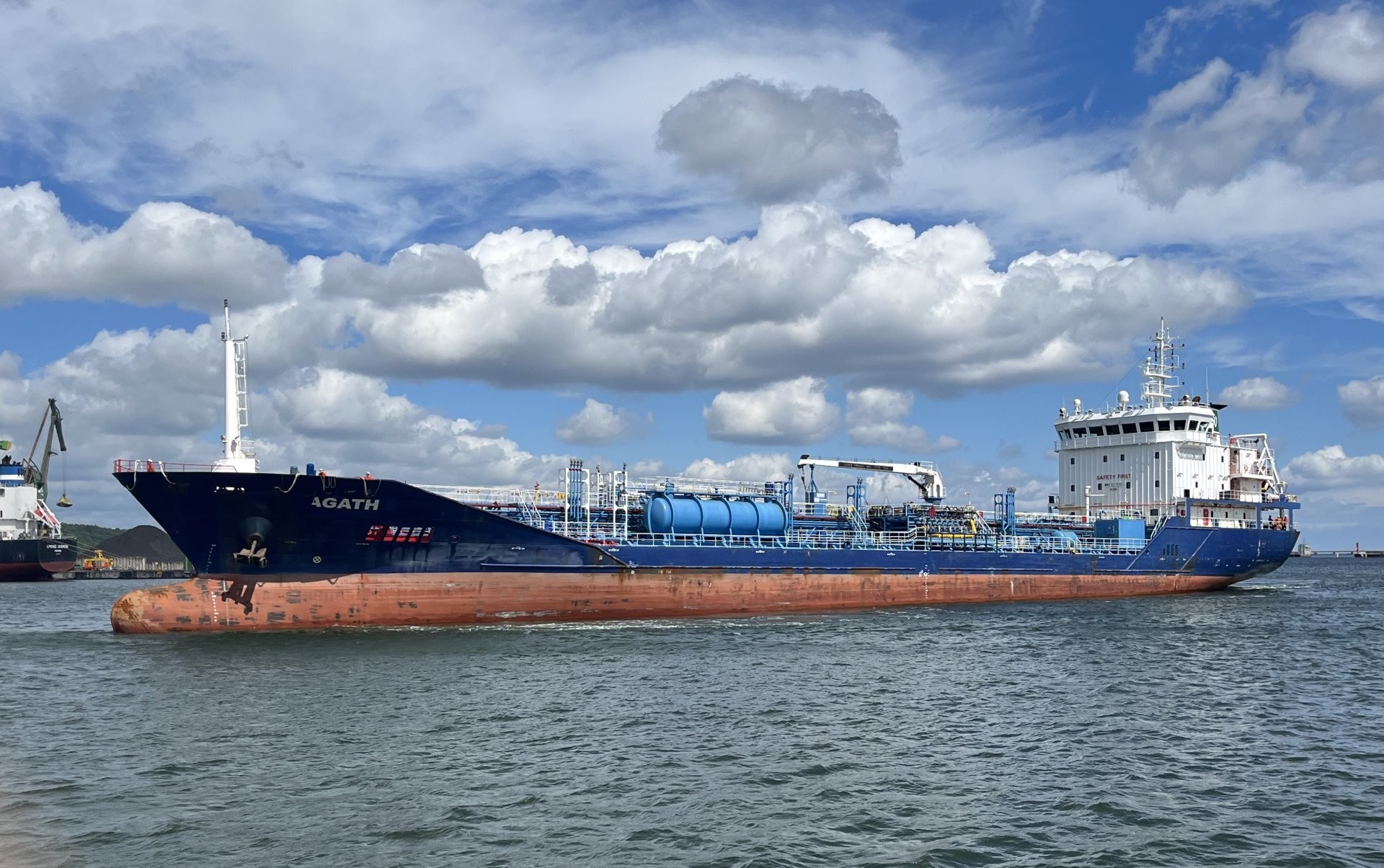 Transit: AGATH                entering English South Coast at The Dover Strait