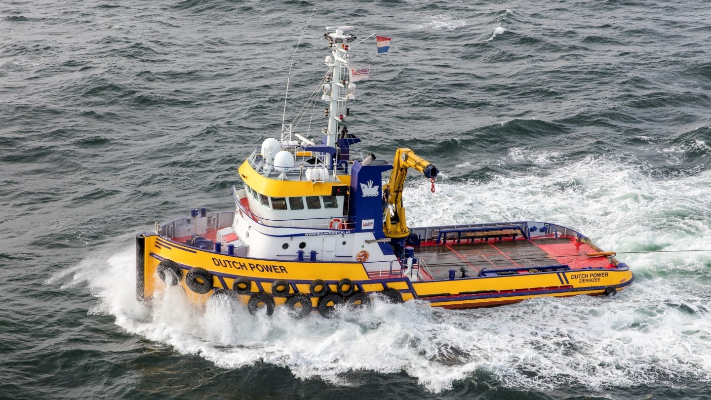 DUTCH POWER          transiting John O'Groats Approach on the Scottish East Coast  