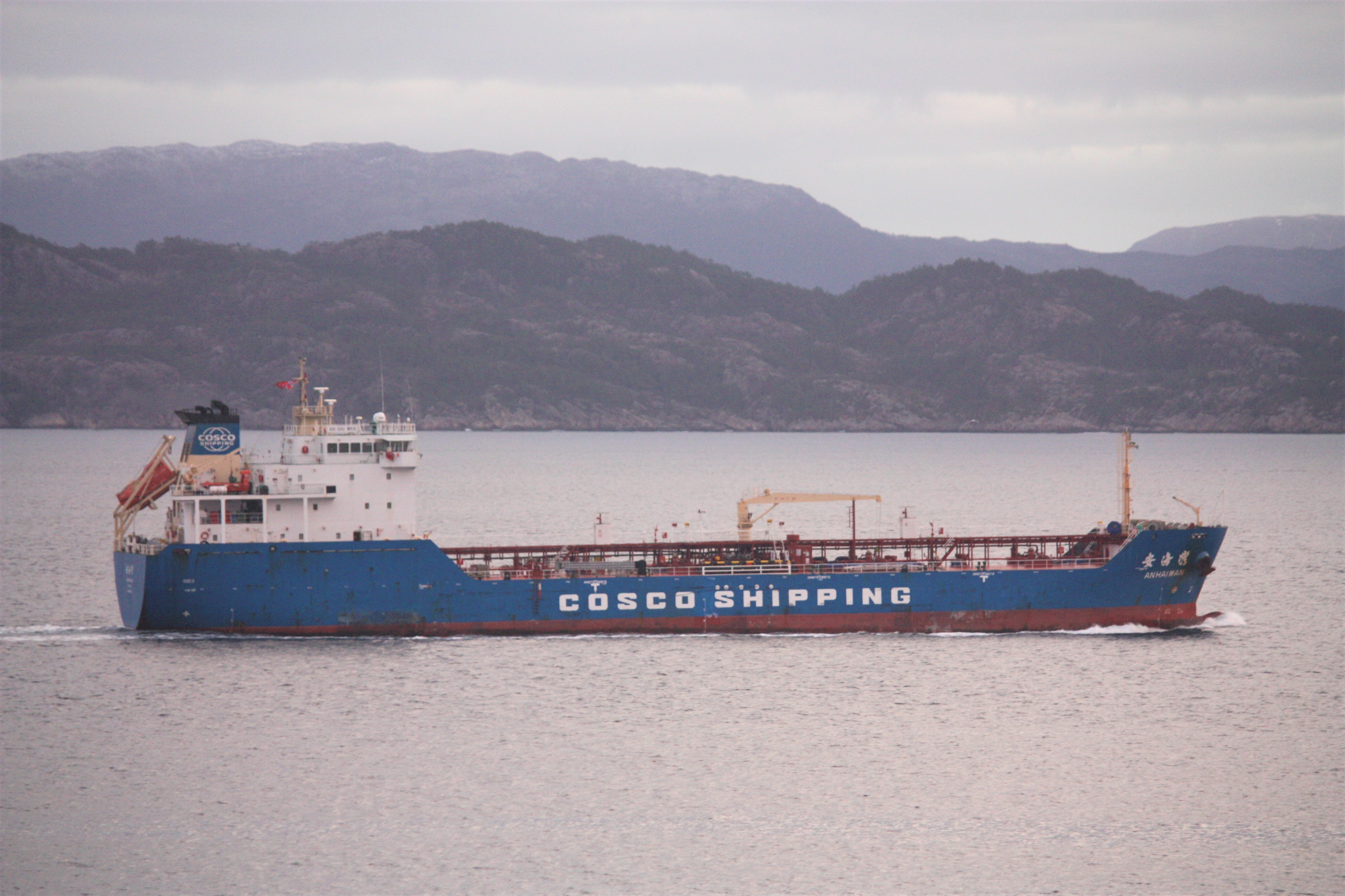 Transit: AN HAI WAN           entering English South Coast at The Dover Strait