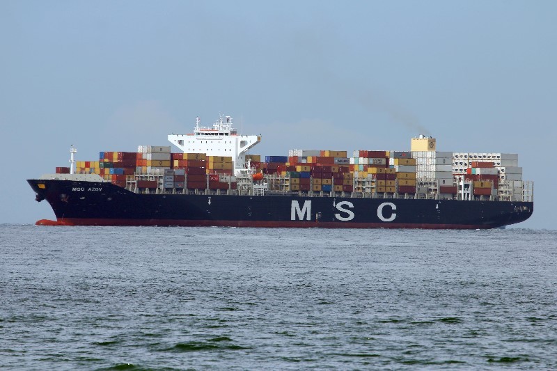 Thames Departure: MSC AZOV            