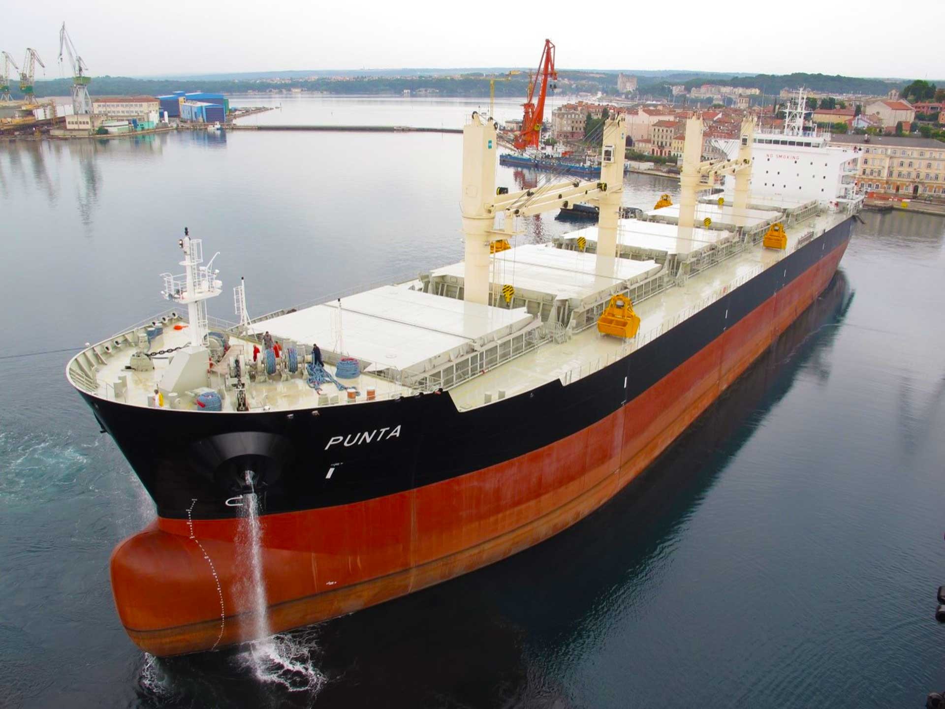 Transit: PUNTA                entering English South Coast at The Dover Strait