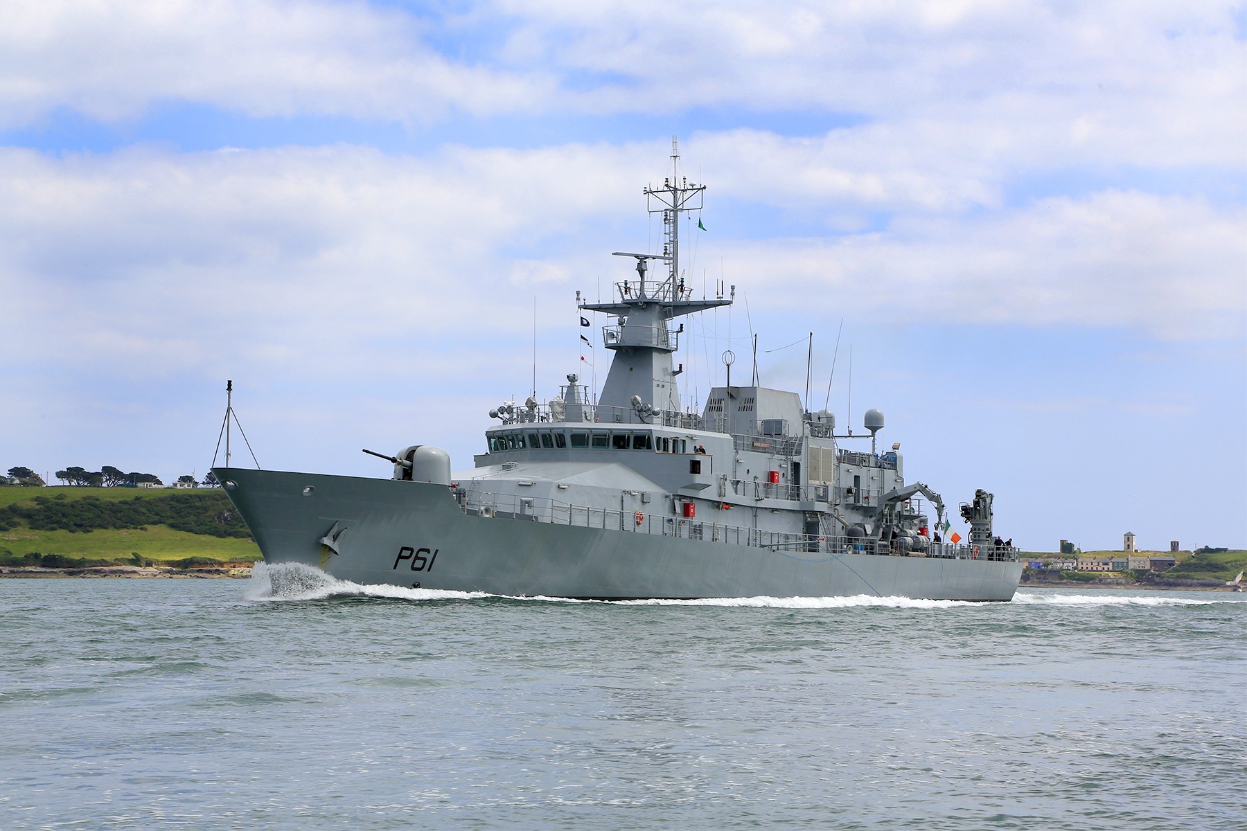  Irish Sea - L.E SAMUEL BECKETT transiting Irish Sea off Dublin
