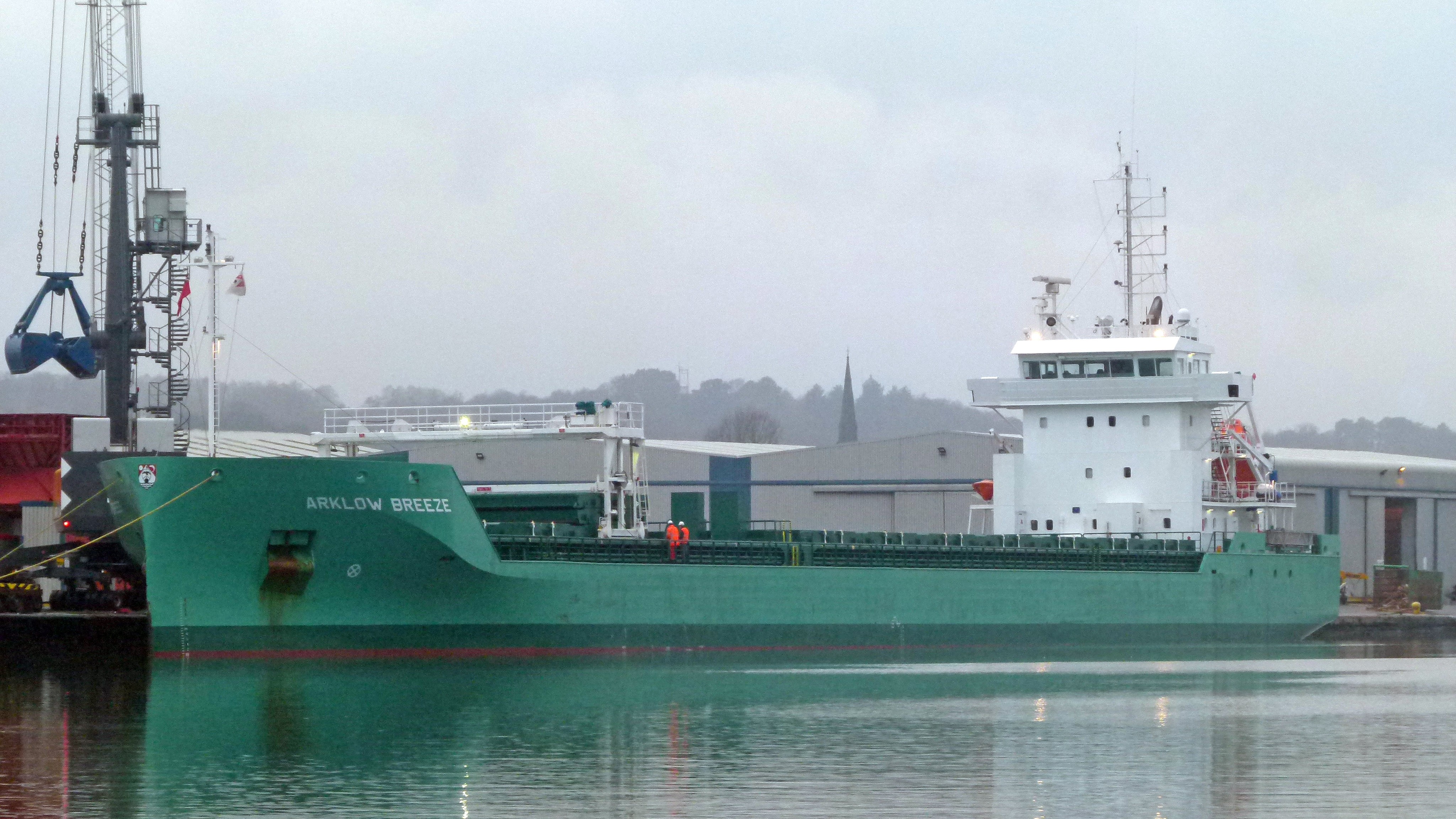 Transit: ARKLOW BREEZE entering English South Coast at The Dover Strait