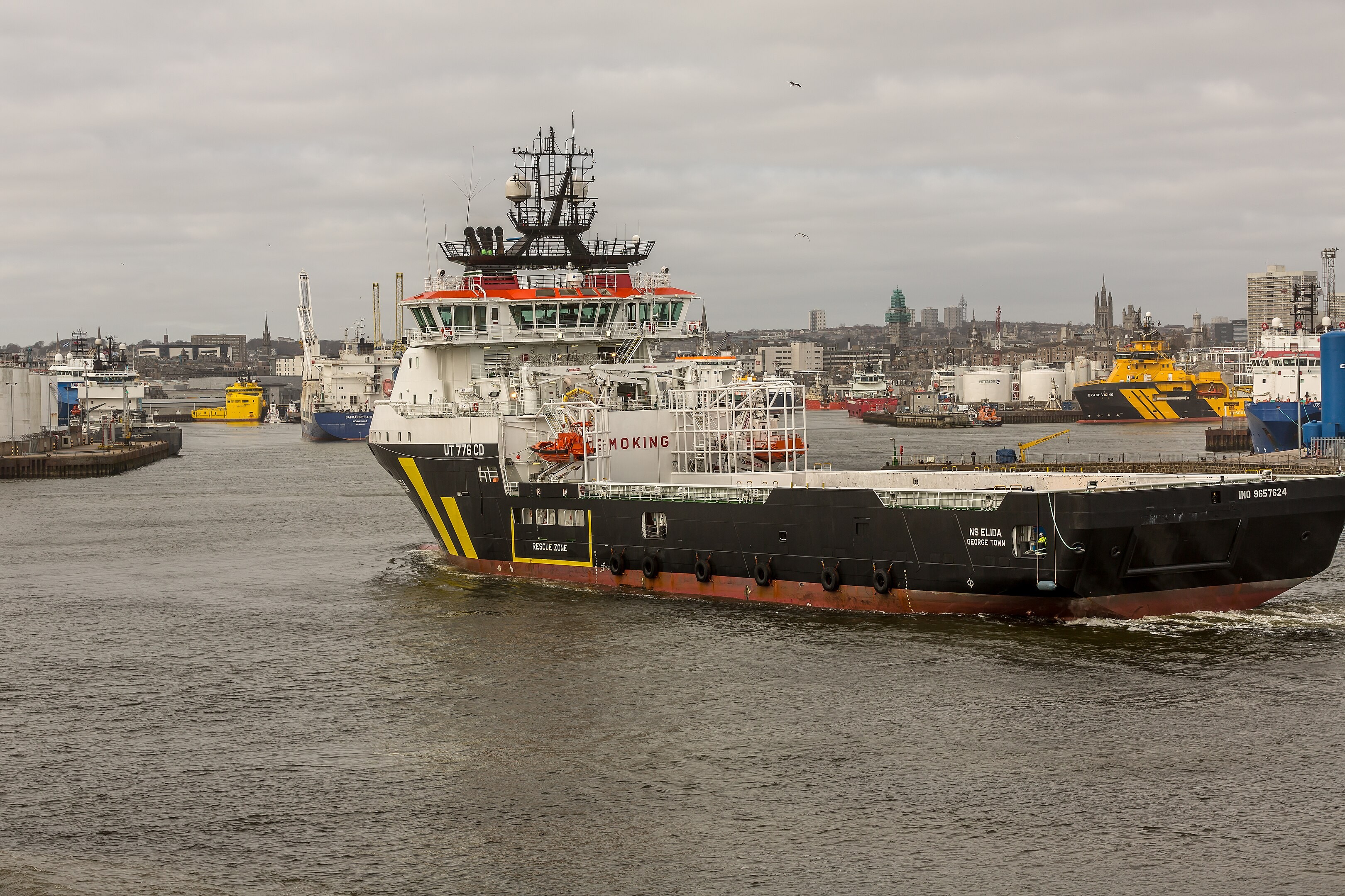 NS ELIDA transiting Aberdeenshire Coast on the Scottish East Coast  