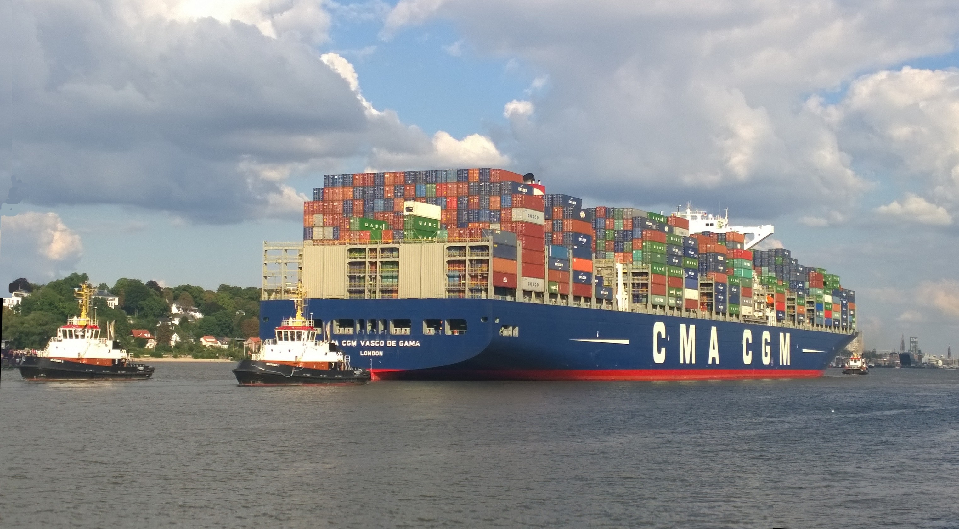 Southampton Departure: CMA CGM VASCO DE GAMA