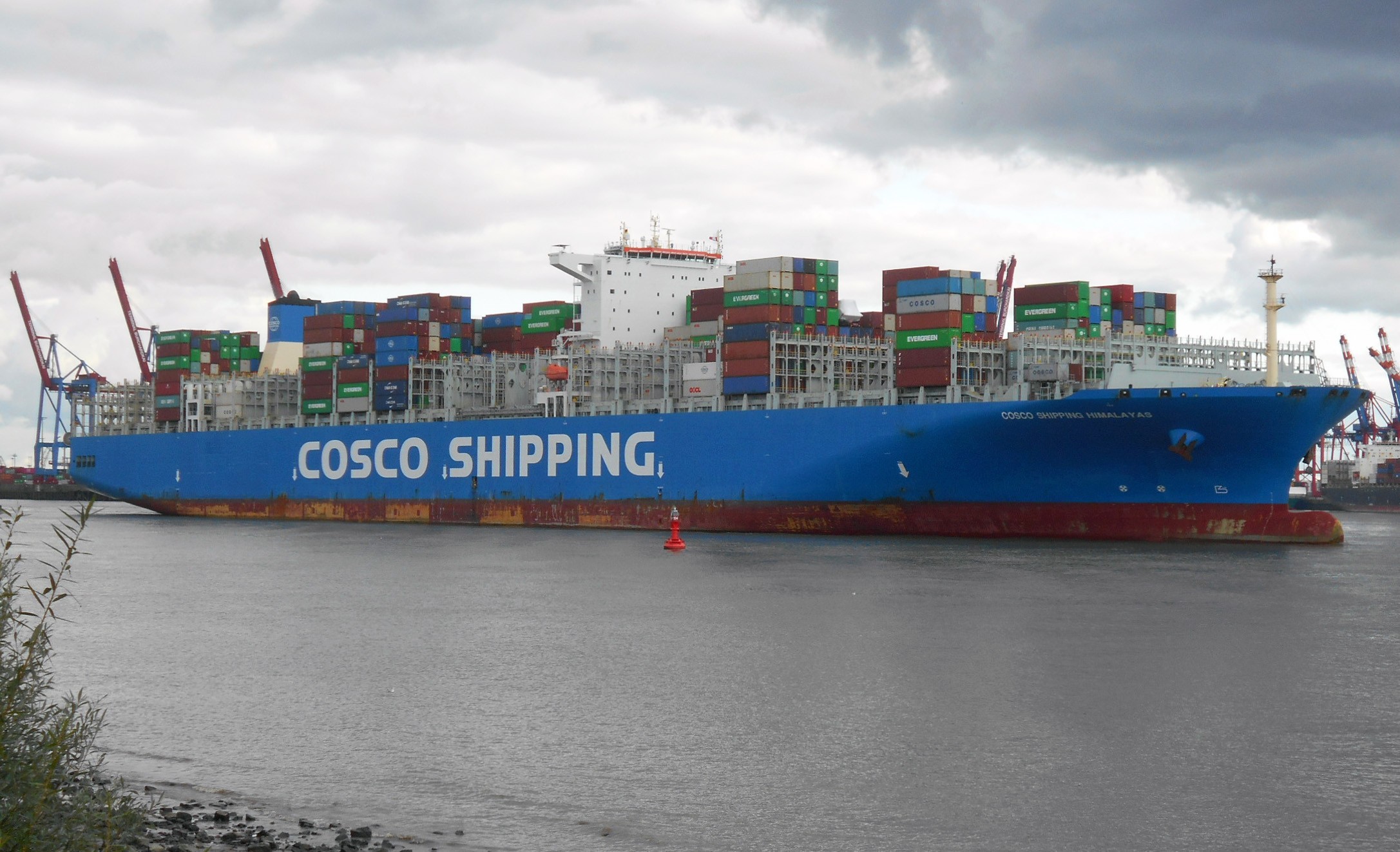  Celtic Sea - COSCO HIMALAYAS transiting Celtic Sea