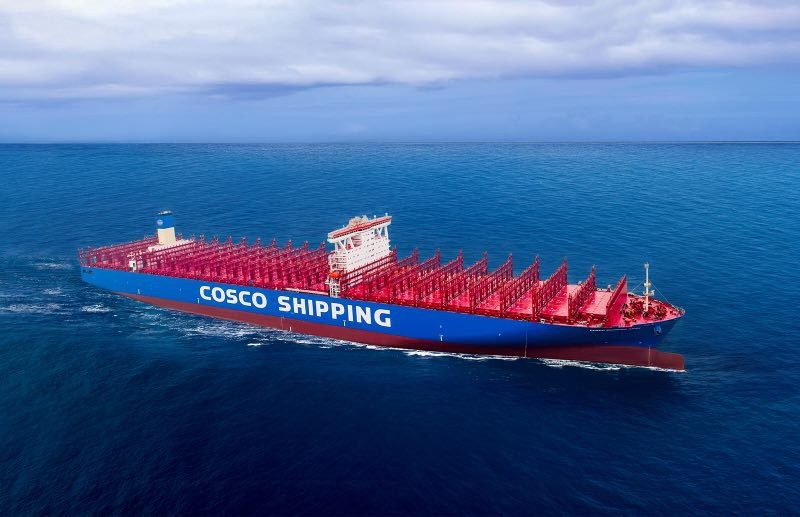  Celtic Sea - COSCO SHIPPING ARIES transiting Celtic Sea