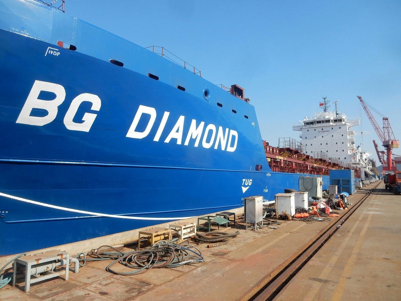  Scottish West Coast - BG DIAMOND           transiting North Channel at Belfast