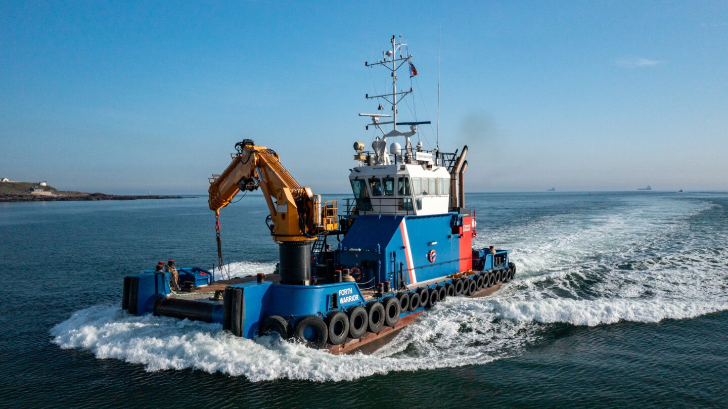  Scottish East Coast - FORTH WARRIOR        transiting Berwick Coast
