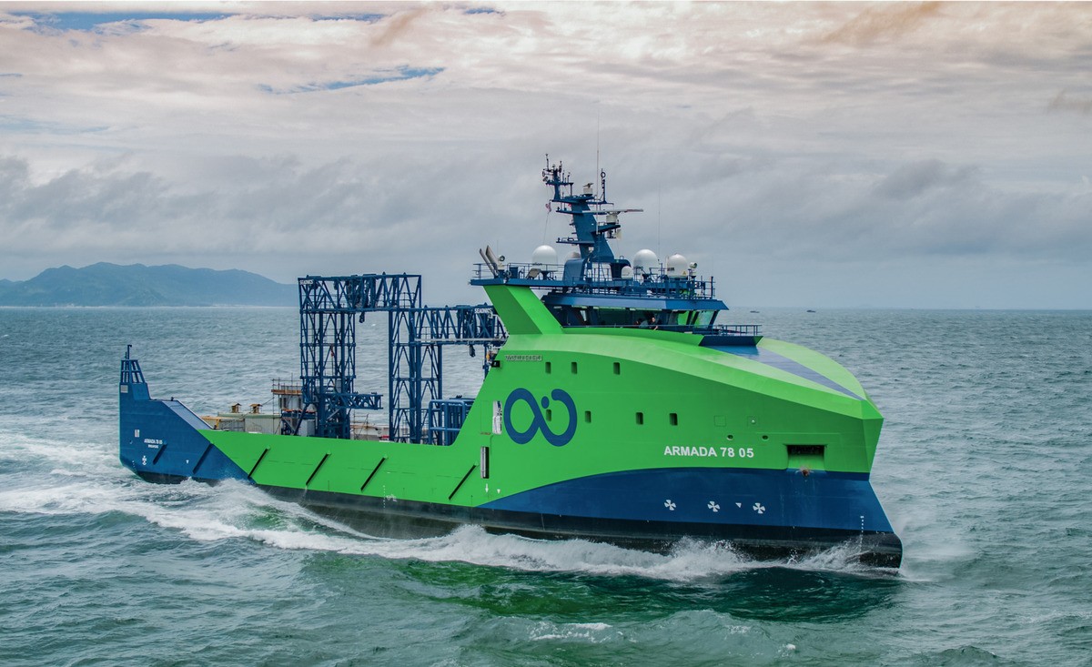 Transit: ARMADA 78 08 entering English South Coast at The Dover Strait
