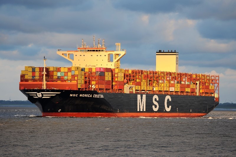 Felixstowe Departure: MSC MONICA CRISTINA 