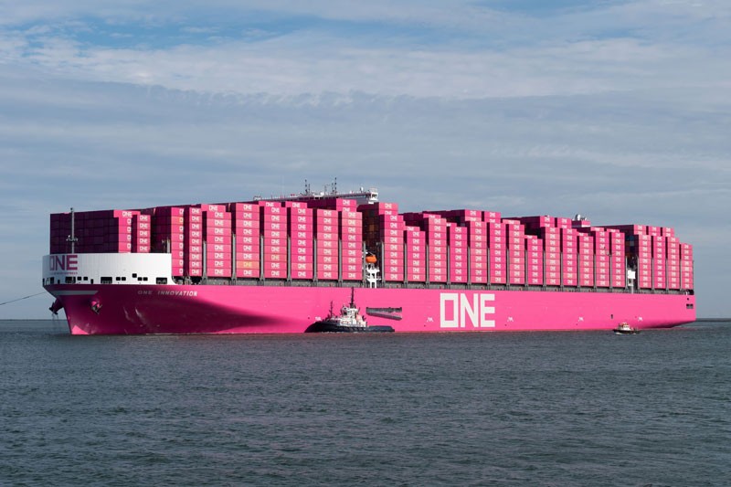 Transit: ONE INNOVATION       entering English South Coast at The Dover Strait