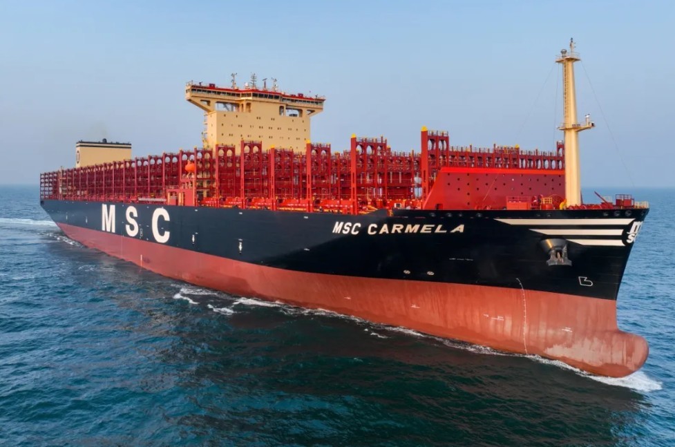 Transit: MSC CARMELA          entering English South Coast at The Dover Strait