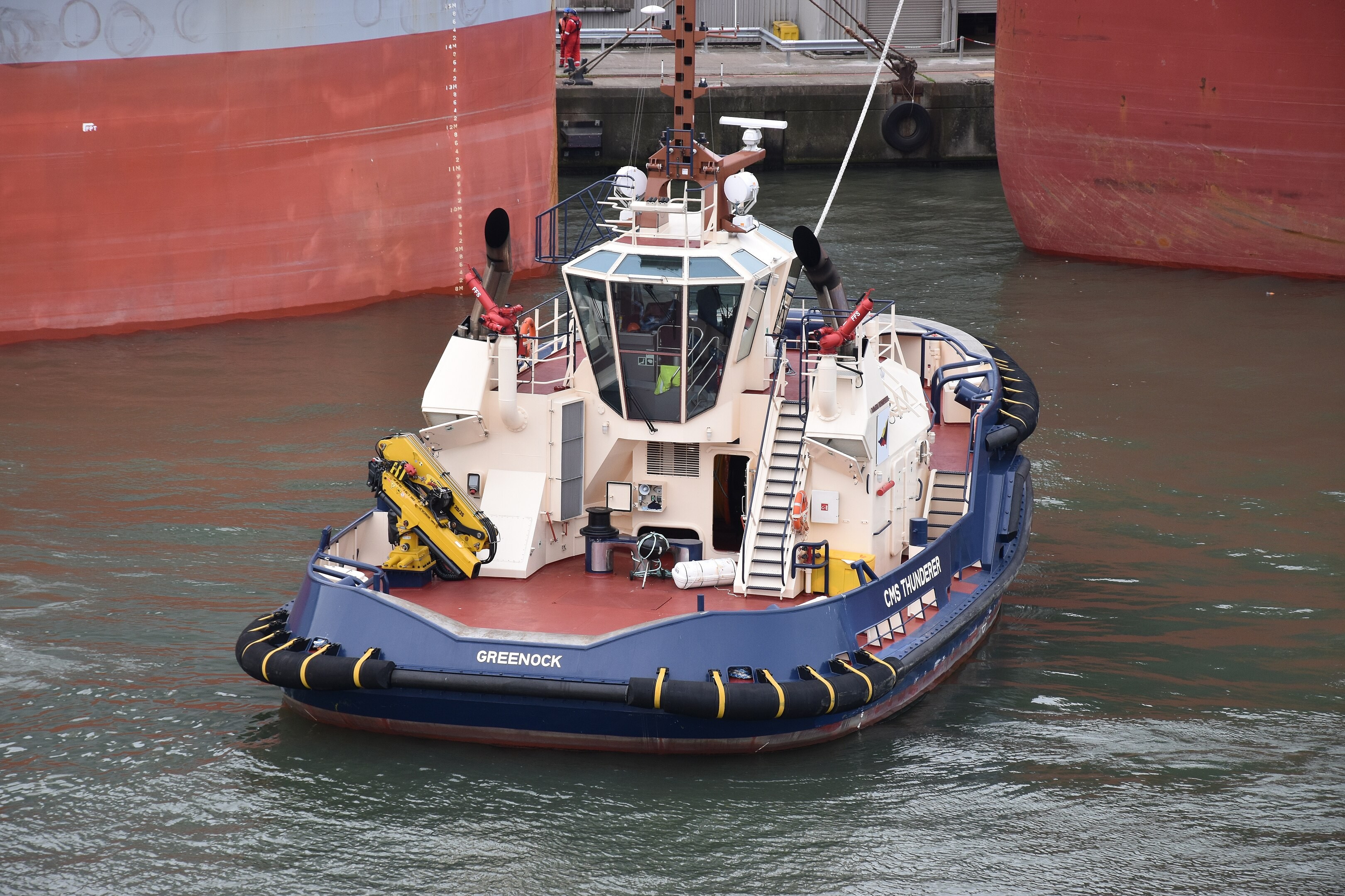 Transit: CMS THUNDERER entering Scottish West Coast at North Channel at Belfast
