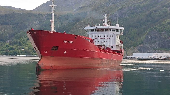 Transit: KEY FJORD            entering English South Coast at The Dover Strait