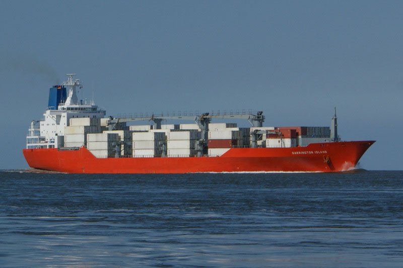 Transit: BARRINGTON ISLAND entering English South Coast at The Dover Strait