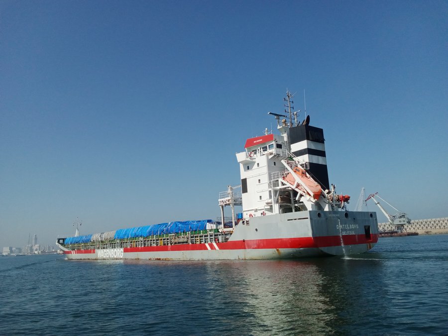 Transit: DINTELBORG           entering English South Coast at The Dover Strait