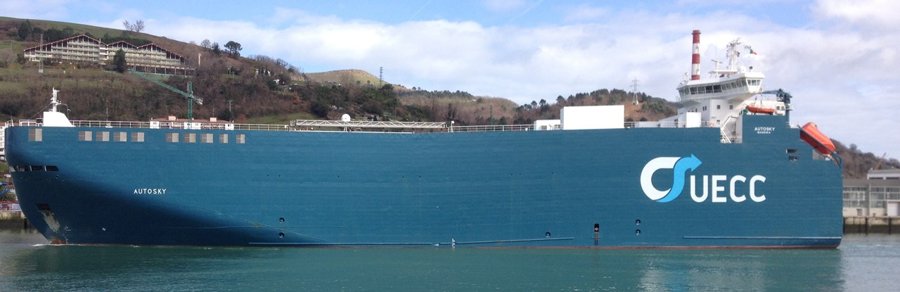 Transit: AUTOSKY entering English South Coast at The Dover Strait