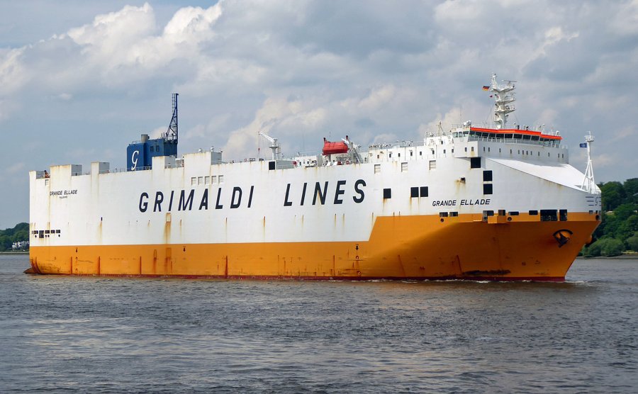 Transit: GRANDE ELLADE        entering English South Coast at The Dover Strait