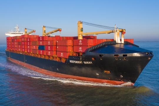 Transit: INDEPENDENT QUEST    entering English South Coast at The Dover Strait