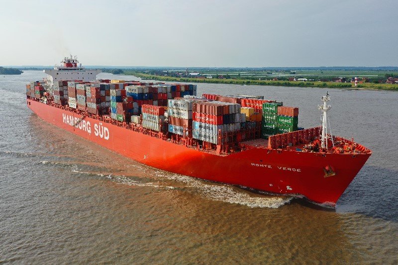 Transit: MAERSK MONTE VERDE   entering English South Coast at The Dover Strait