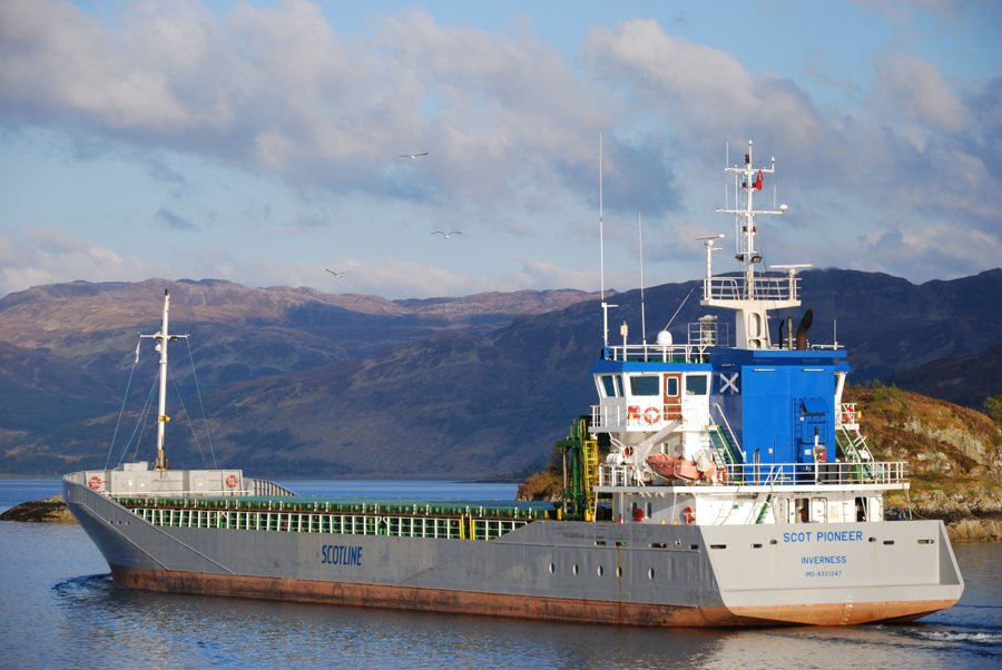  Scottish North Coast - SCOT PIONEER         transiting Cape Wrath